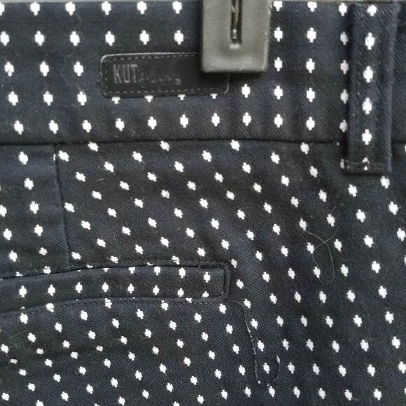 Kut from the Kloth Black White print Trousers size 8 - Picture 8 of 9